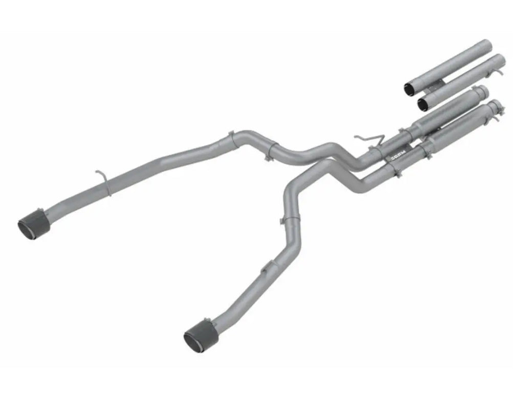 MBRP 2021 Ram TRX 6.2 S/C 3in Catback Dual Rear Carbon Fiber Tips(Race)- T304 - Black Ops Auto Works