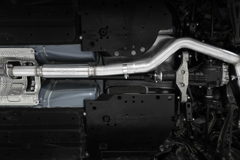 MBRP 2022+ Subaru WRX 3in Cat-Back Dual Split Rear Quad Carbon Fiber Tips Race Profile Exhaust - Black Ops Auto Works