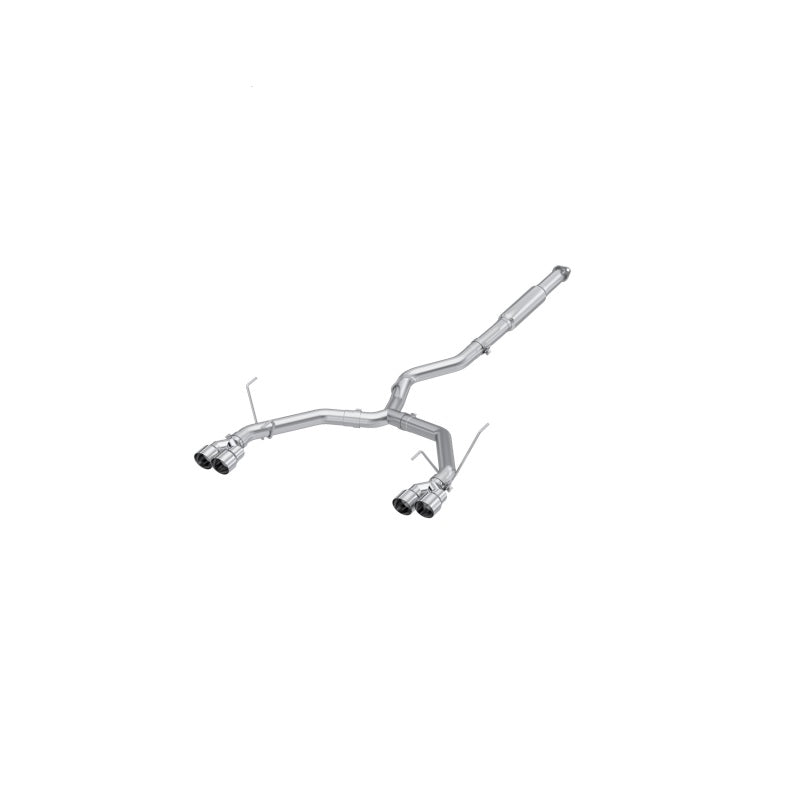 MBRP 2022+ Subaru WRX 3in Cat-Back Dual Split Rear Quad Tips Race Profile Exhaust - Black Ops Auto Works