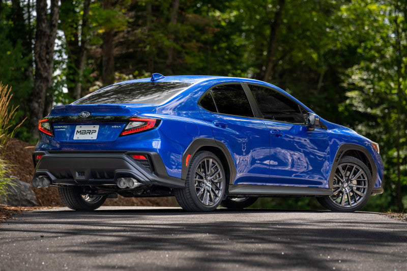 MBRP 2022+ Subaru WRX 3in Cat-Back Dual Split Rear Quad Tips Street Profile Exhaust - Black Ops Auto Works