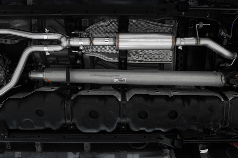 MBRP 2022 Toyota Tundra 3.5L Dual Cat-back 4in Single Side Exit Dual Wall Angle Cut Tip - T304 - Black Ops Auto Works