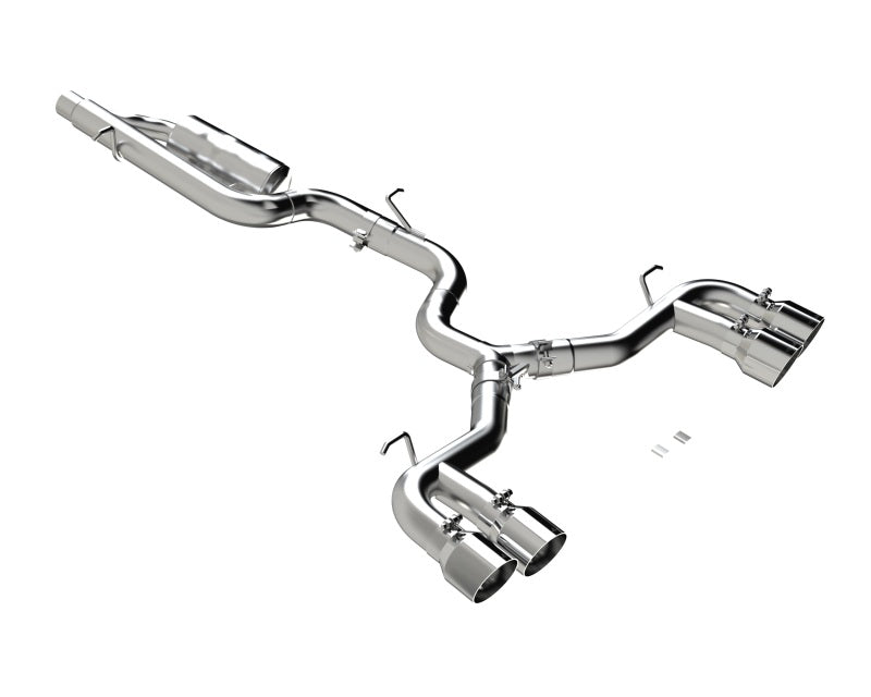 MBRP 2022 Volkswagon Golf R MK8 3in Cat-Back Quad Split Rear Valve Delete Exhaust - Black Ops Auto Works