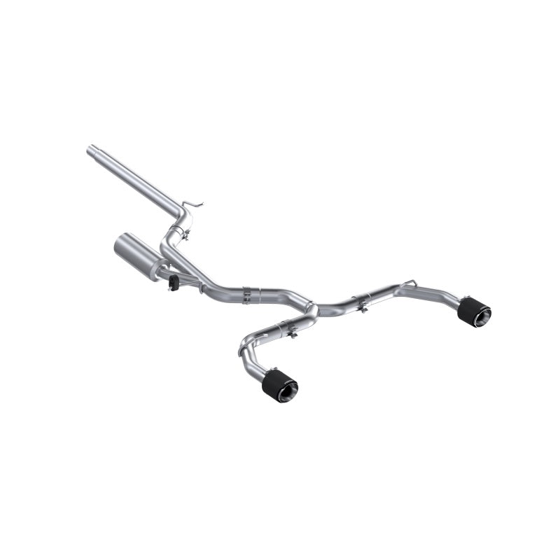 MBRP 2022 VW Golf GTI MK8 T304 SS 3in Cat-Back Exhaust 2.5in Dual Split Rear w/ Carbon Fiber Tips - Black Ops Auto Works