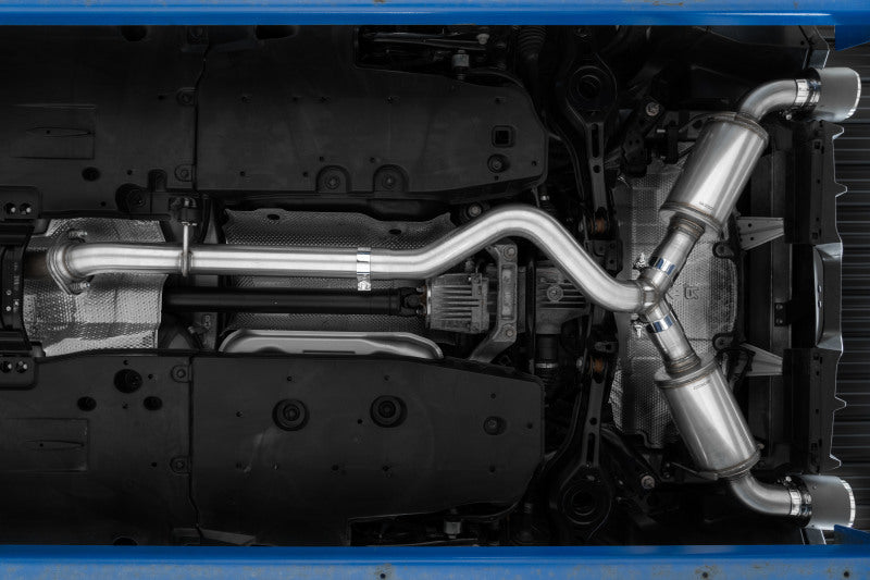 MBRP 2023 Toyota Corolla GR 1.6L T304 Stainless Steel 3in Cat-Back Dual Split Rear w/ Burnt End Tips - Black Ops Auto Works