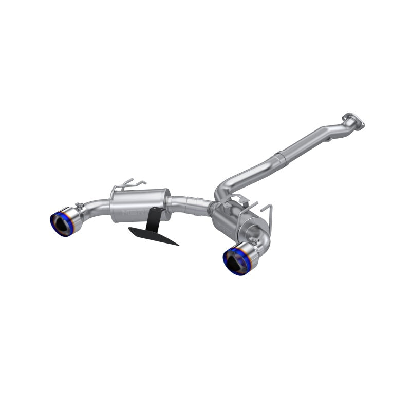MBRP 2023 Toyota Corolla GR 1.6L T304 Stainless Steel 3in Cat-Back Dual Split Rear w/ Burnt End Tips - Black Ops Auto Works