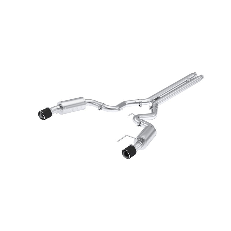 MBRP 2024 Ford Mustang GT S650, 5.0L 3inCat-Back Dual Split Rear with Carbon Fiber Tips (Street) - Black Ops Auto Works