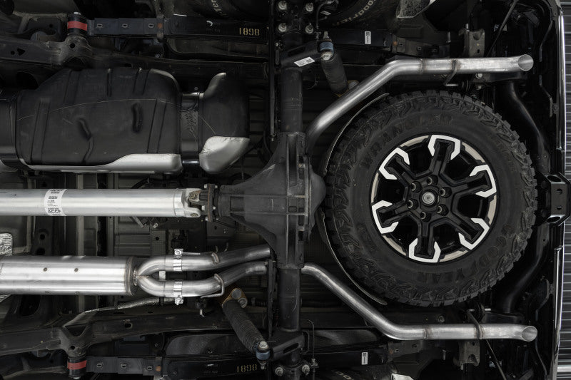 MBRP 22-23 Chevrolet/ GMC 1500 Silverado/ Sierra ZR2/AT4X 6.2L 2.5in Turn Down 3in Cat Back Exhaust - Black Ops Auto Works
