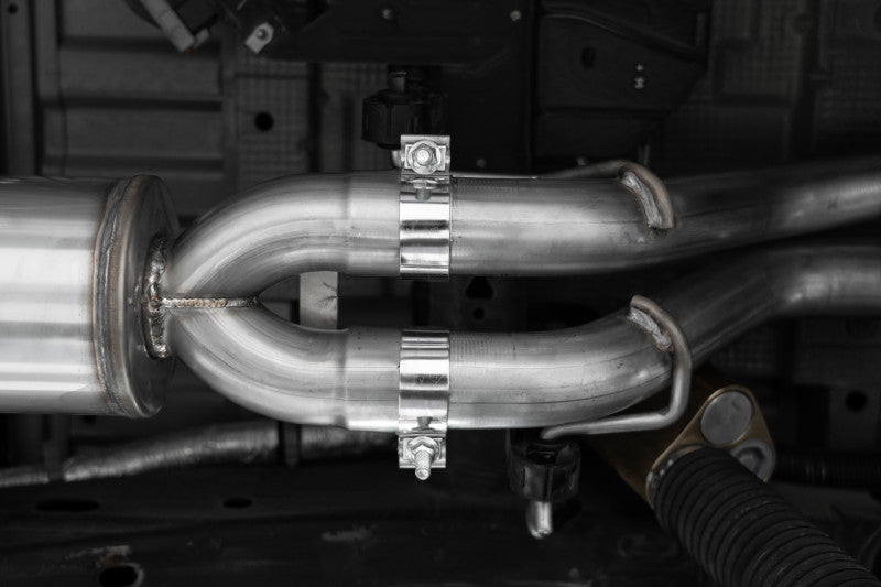 MBRP 22-23 Chevrolet/ GMC 1500 Silverado/ Sierra ZR2/AT4X 6.2L 2.5in Turn Down 3in Cat Back Exhaust - Black Ops Auto Works