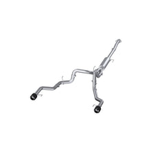 Load image into Gallery viewer, MBRP 22-23 Ford F150 T304 5in OD Carbon Fiber Tip Dual Rear Exit 3in Cat Back Exhaust - Black Ops Auto Works