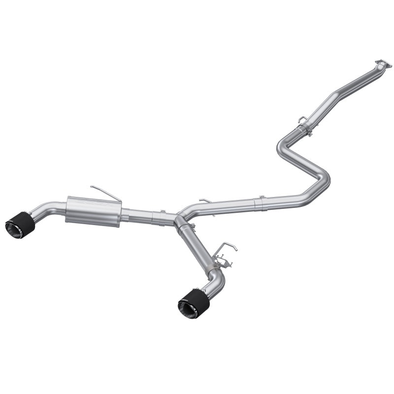 MBRP 22-23 Hyundai Elantra N 2.0L Turbo T304 5in OD CF Tips Dual Outlet 3in Cat Back Exhaust-Catback-MBRP-882963132635-