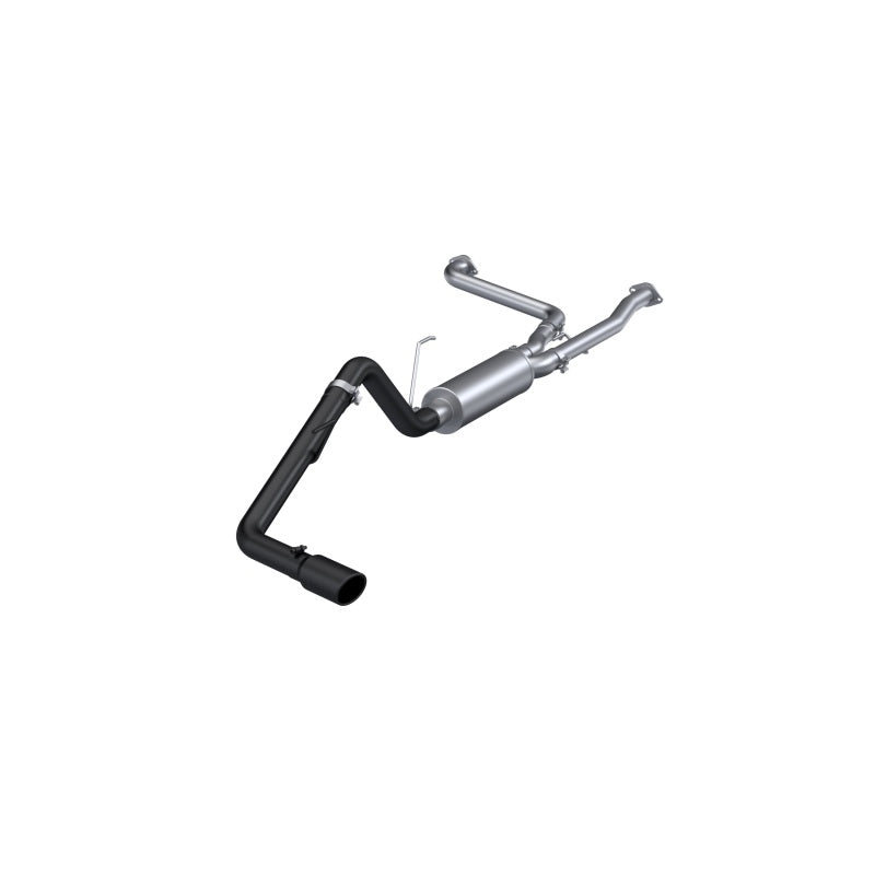 MBRP 22-23 Nissan Frontier 3.8L 3in Tip 3in Cat Back Single Side Exit  Street Profile - Black Coated - Black Ops Auto Works
