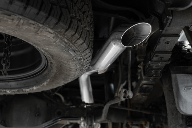 MBRP 22-23 Nissan Frontier 3.8L 3in Tip 3in Cat Back Turndown Exit Street Profile - Aluminized Steel - Black Ops Auto Works