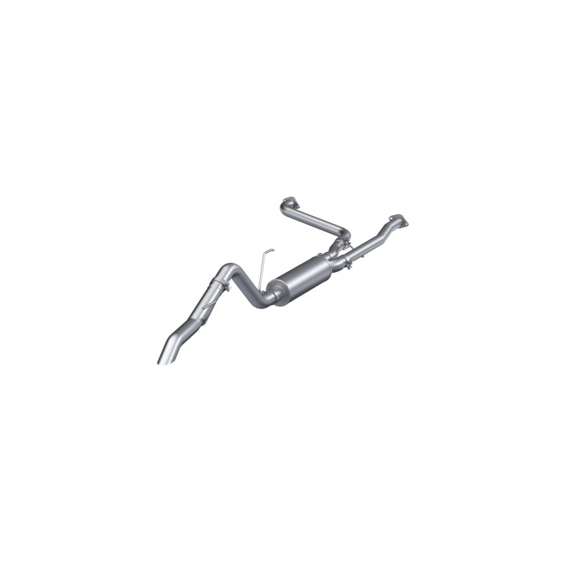 MBRP 22-23 Nissan Frontier 3.8L 3in Tip 3in Cat Back Turndown Exit Street Profile - Aluminized Steel - Black Ops Auto Works