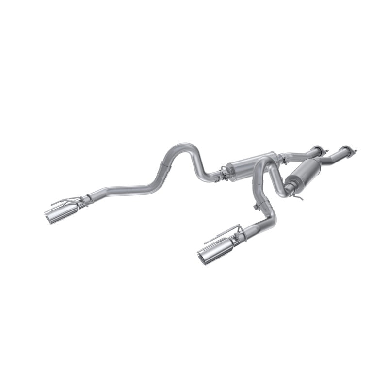 MBRP 99-04 Ford Mustang GT/Mach 1 2.5in Dual Split Rear AL Catback Exhaust w/ 3.5in Dual Wall Tips - Black Ops Auto Works