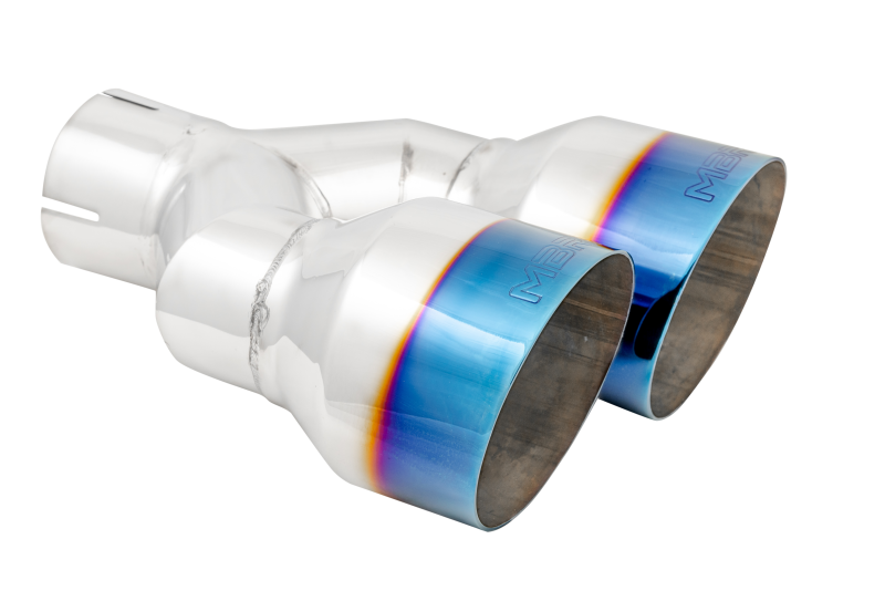 MBRP Burnt End Tip 2.5 ID Dual 4 OD Out 9.5 length Single wall 304 Stainless Steel Driver Side - Black Ops Auto Works