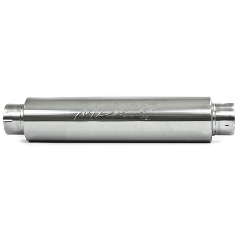 MBRP Universal Quiet Tone Muffler 4in Inlet/Outlet 24in Body 6in Dia 30in Overall T304 - MBRP PM1004