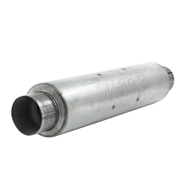 MBRP Universal Quiet Tone Muffler 4in Inlet/Outlet 24in Body 6in Dia 30in Overall Aluminum - MBRP PM1004A