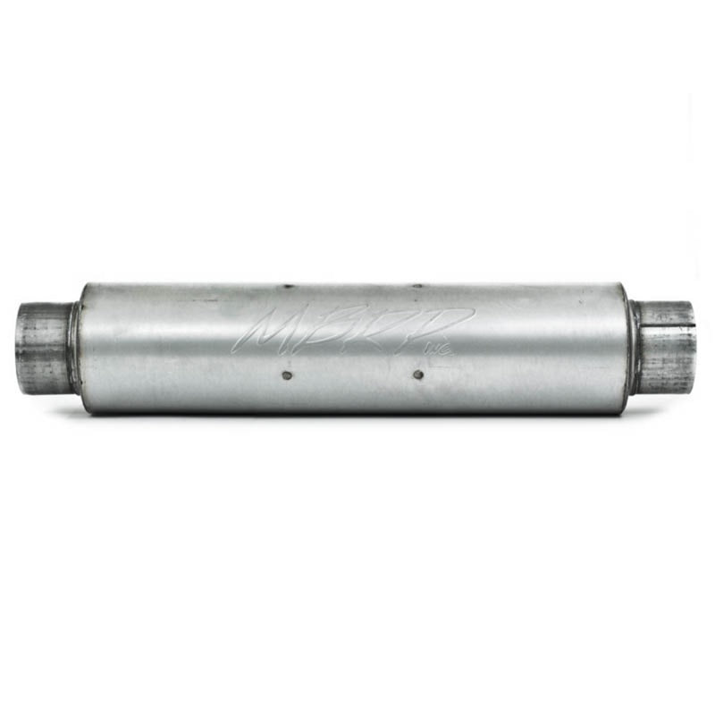 MBRP Universal Quiet Tone Muffler 4in Inlet/Outlet 24in Body 6in Dia 30in Overall Aluminum - MBRP PM1004A