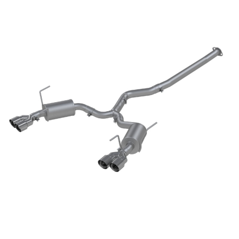 MBRP 15-19 Subaru WRX 2.0L/STI 2.5L 3in Dual Split Rear Exit w/ 3.5in Tips - T304 (Street Version) - MBRP PS4800304