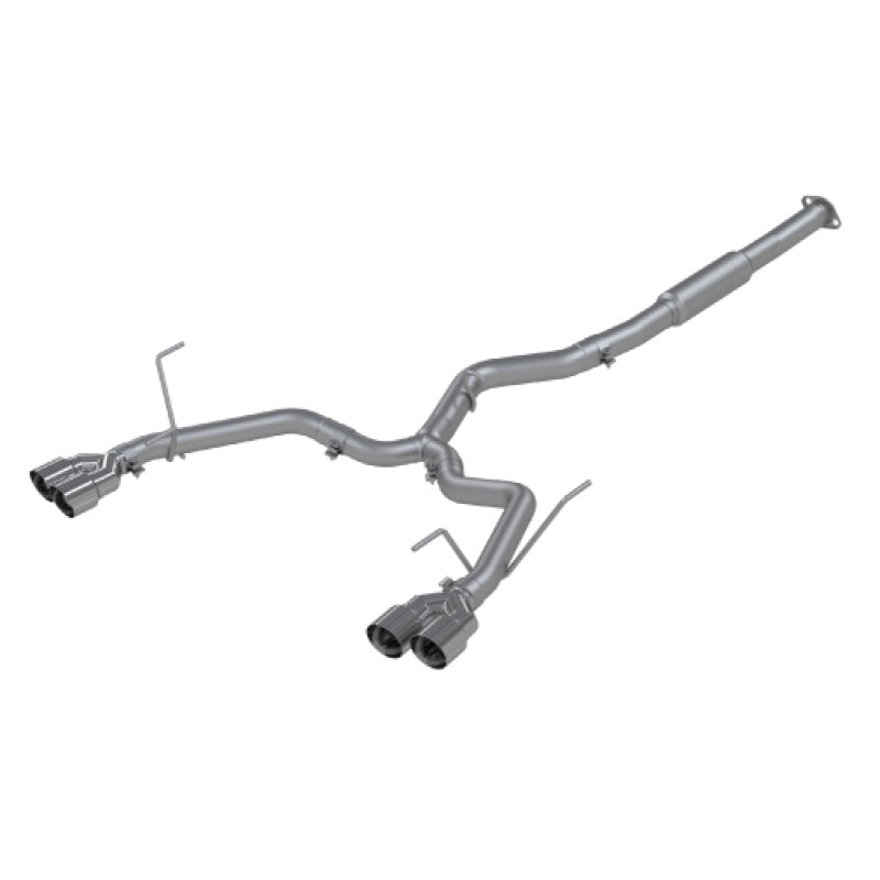 MBRP 15-19 Subaru WRX 2.0L/STI 2.5L 3in Dual Split Rear Exit w/ 3.5in Tips - T304 (Race Version) - MBRP PS4802304