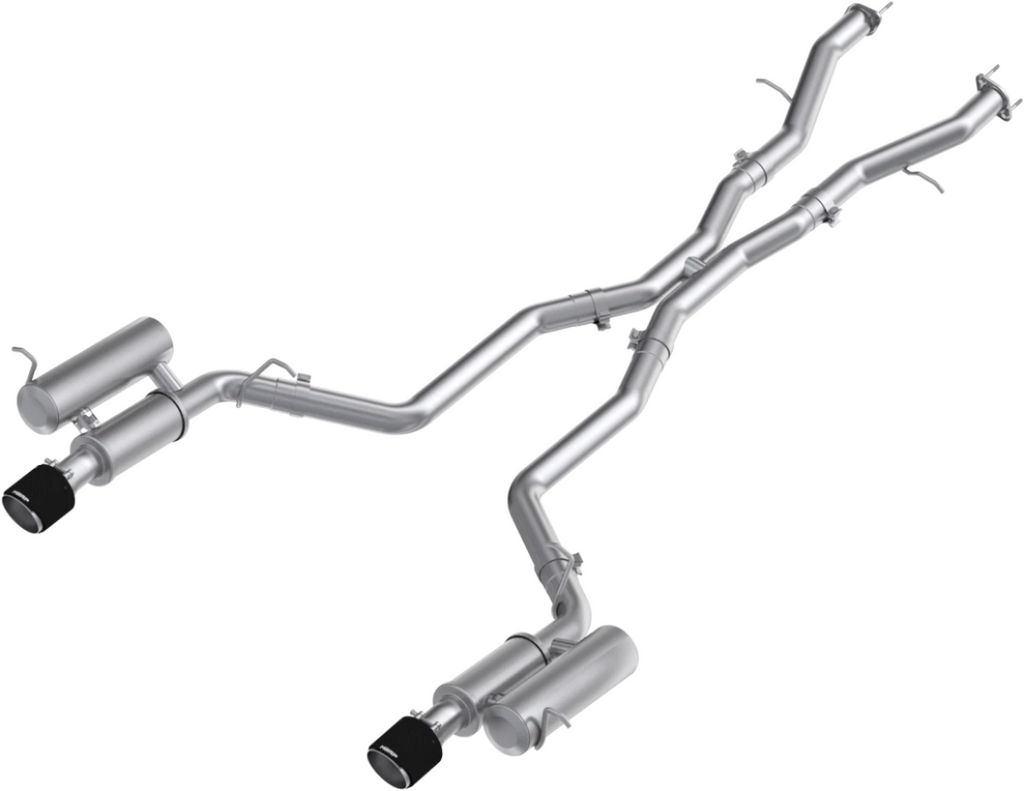MBRP 2011+ Dodge Durango T304SS 3.0in Cat-Back Dual Rear Exit Exhaust w/ Carbon Fiber Tips - MBRP PS51073CF