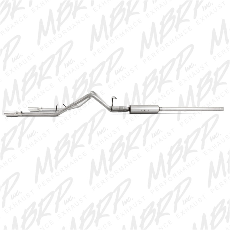 MBRP 2006-2008 Dodge Ram Hemi 1500 5.7L SC/CC-SB Cat Back Dual Split Rear - MBRP PS5126AL
