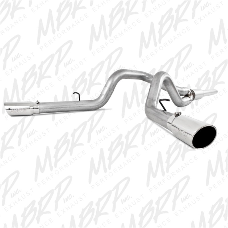 MBRP 1999-2004 Ford F-250/350 V-10 Cat Back 4 Dual Split Side - MBRP PS5208AL
