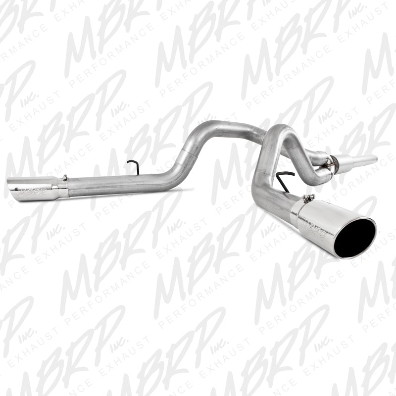 MBRP 1999-2004 Ford F-250/350 V-10 Cat Back 4 Dual Split Side - MBRP PS5208AL