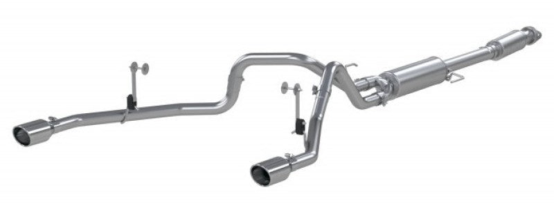 MBRP 2021+ F-150 2.7L/ 3.5L Ecoboost, 5.0L 3in Cat Back 2.5in Dual Split Rear - MBRP PS5215409