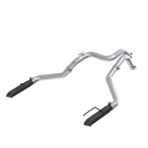 MBRP 24-25 Ford Ranger Raptor 3.0L 3in Dual Rear Turn-Down Axle Back Exhaust - Armor BLK Tips - MBRP PS5270BLK
