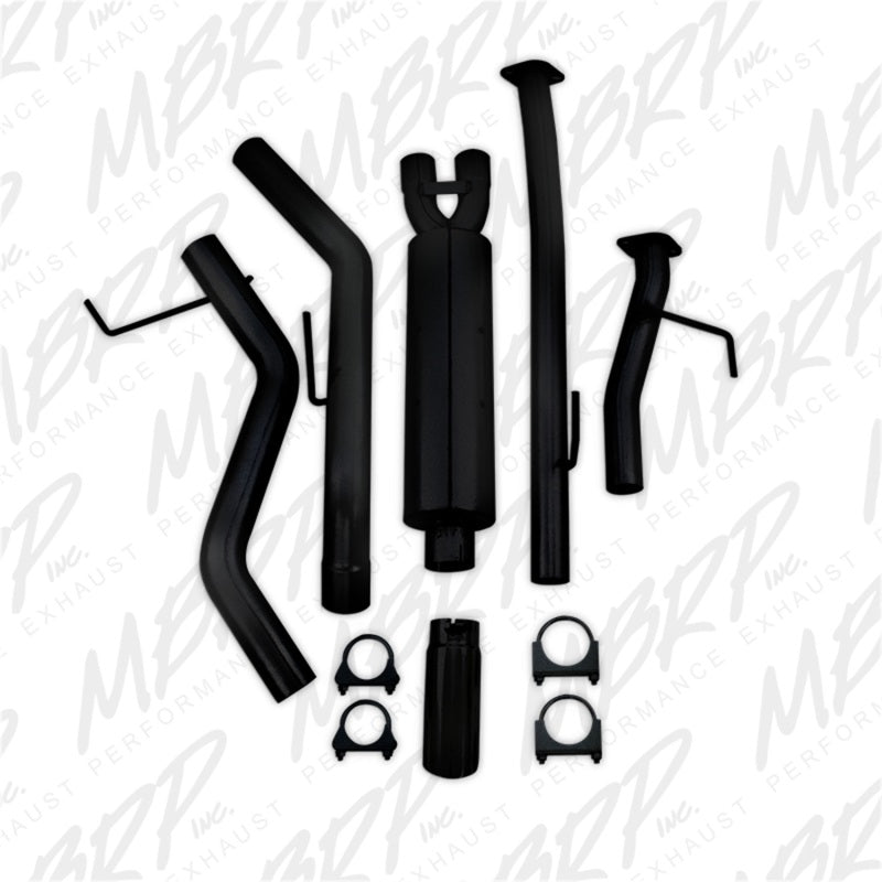 MBRP 2009-2014 Toyota Tundra 5.7L EC-Std. & SB/CC-SB 3in Cat-Back Single Side AL - Black - MBRP PS5314BLK