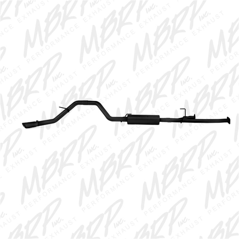 MBRP 2009-2014 Toyota Tundra 5.7L EC-Std. & SB/CC-SB 3in Cat-Back Single Side AL - Black - MBRP PS5314BLK