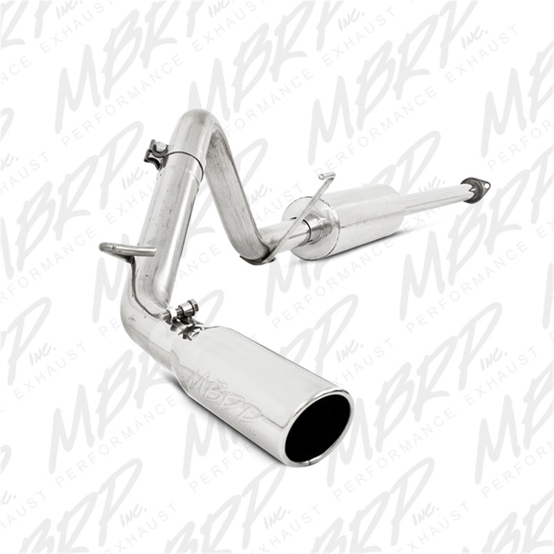 MBRP 05-13 Toyota Tacoma 4.0L EC/CC Cat Back Single Exit Aluminized Exhaust - MBRP PS5326AL