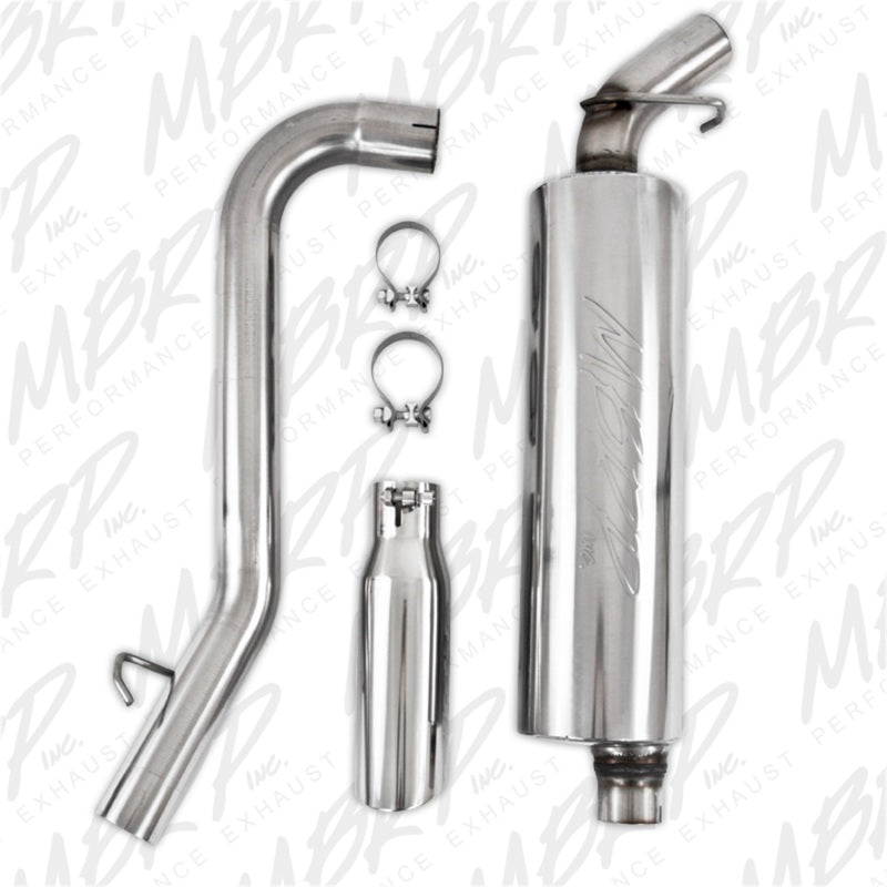 MBRP 1997-1999 Jeep Wrangler (TJ) Inline-4 2.5L Inline-6 4.0L Cat Back Single - MBRP PS5512409