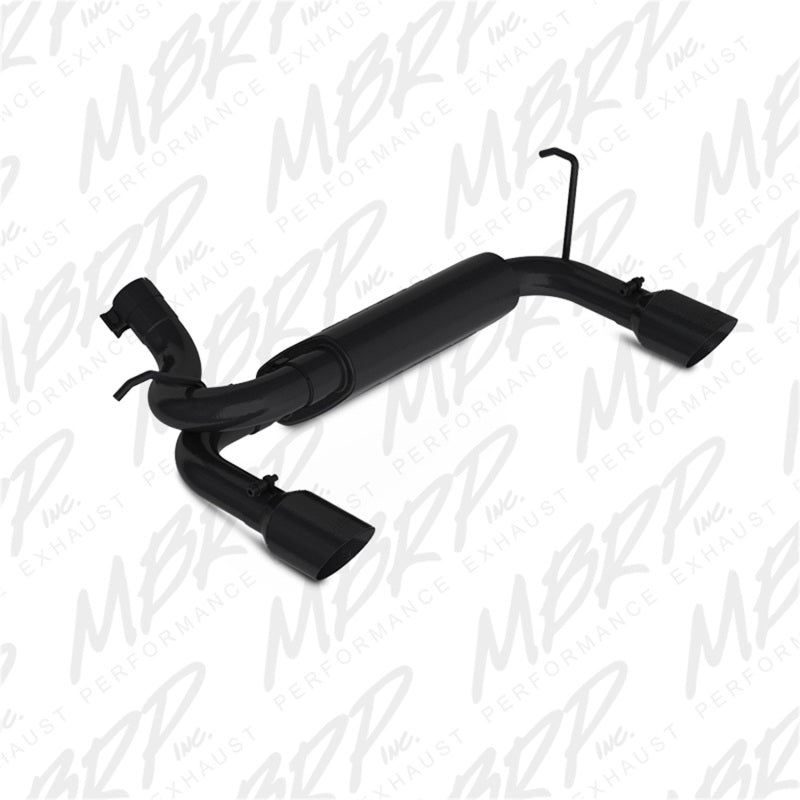 MBRP 07-14 Jeep Wrangler/Rubicon 3.6L/3.8L V6 Axle-Back Dual Rear Exit Black Performance Exhuast Sys - MBRP PS5528BLK