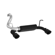 Load image into Gallery viewer, MBRP 2018+ Jeep Wrangler (JL) 3.6L V6 Dual Rear Exit Axle Back BLK Exhaust System - MBRP PS5529BLK