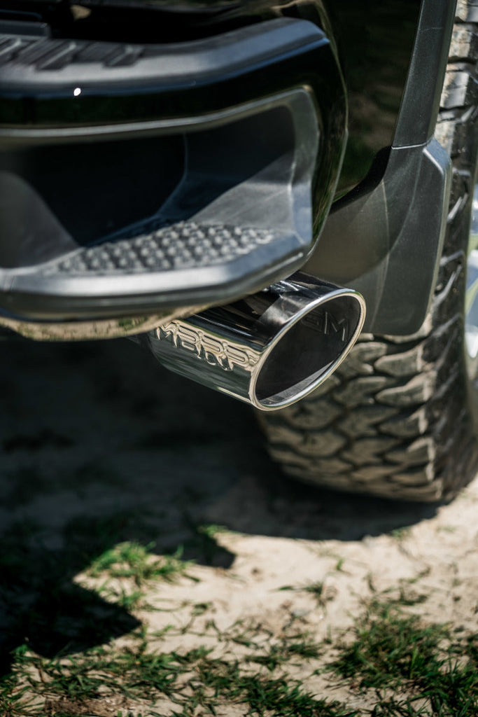 MBRP 20-23 Chevrolet Silverado 2500HD 6.6L Armor Lite AL Steel Single Side Exit 5in DPF Back Exhaust - MBRP PS60610AL