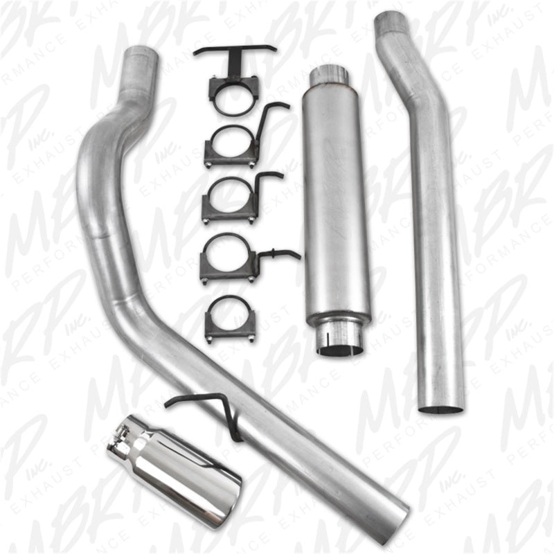 MBRP 2003-2007 Ford F-250/350 6.0L EC/CC Cat Back Single Side (Stock Cat) - MBRP PS6208AL