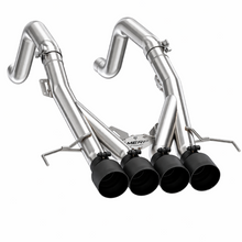 Load image into Gallery viewer, MBRP 14-19 Chevrolet Corvette 6.2L 3in Axle-Back Muffler Bypass Quad Exit Black Tips - MBRP PS7008304BT