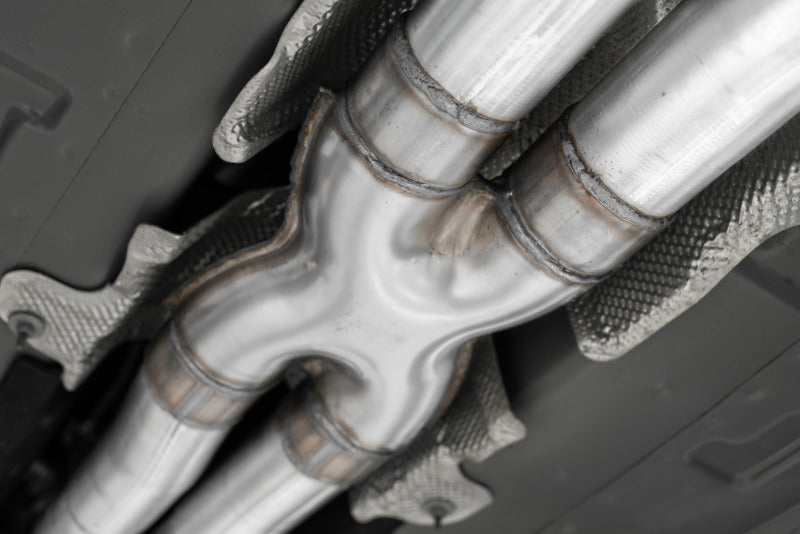 MBRP 15-16 Dodge Challenger RT 5.7L Aluminized Steel 3in Dual Rear Cat-back Quad Tips - Street - MBRP PS7115AL
