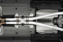 Load image into Gallery viewer, MBRP 15-16 Dodge Challenger 5.7L HEMI SS 3in Quad Split Rear Exit w/ Carbon Fiber Tips - T304 - MBRP PS71163CF
