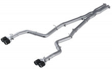 Load image into Gallery viewer, MBRP 15-16 Dodge Challenger 5.7L HEMI SS 3in Quad Split Rear Exit w/ Carbon Fiber Tips - T304 - MBRP PS71163CF