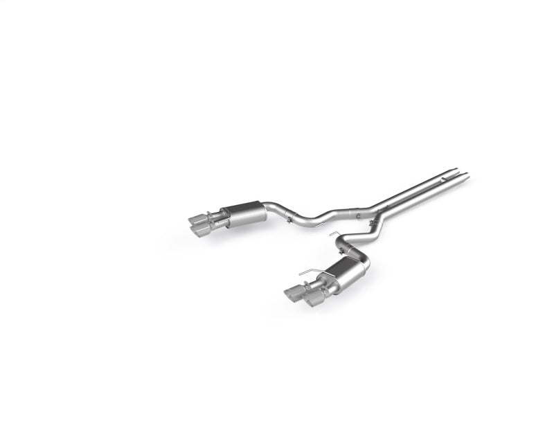 MBRP 18-19 Ford Mustang GT 5.0 3in Dual Split Rear AL Cat Back w/ Quad 4.0in Dual Wall Tips - MBRP PS7205AL
