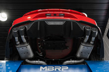 Load image into Gallery viewer, MBRP 18-20 Ford Mustang GT 5.0 w/ Quad Tip Active Exhaust Cat Back Split Rear T304 w/ Carb Fib Tips - MBRP PS72093CF