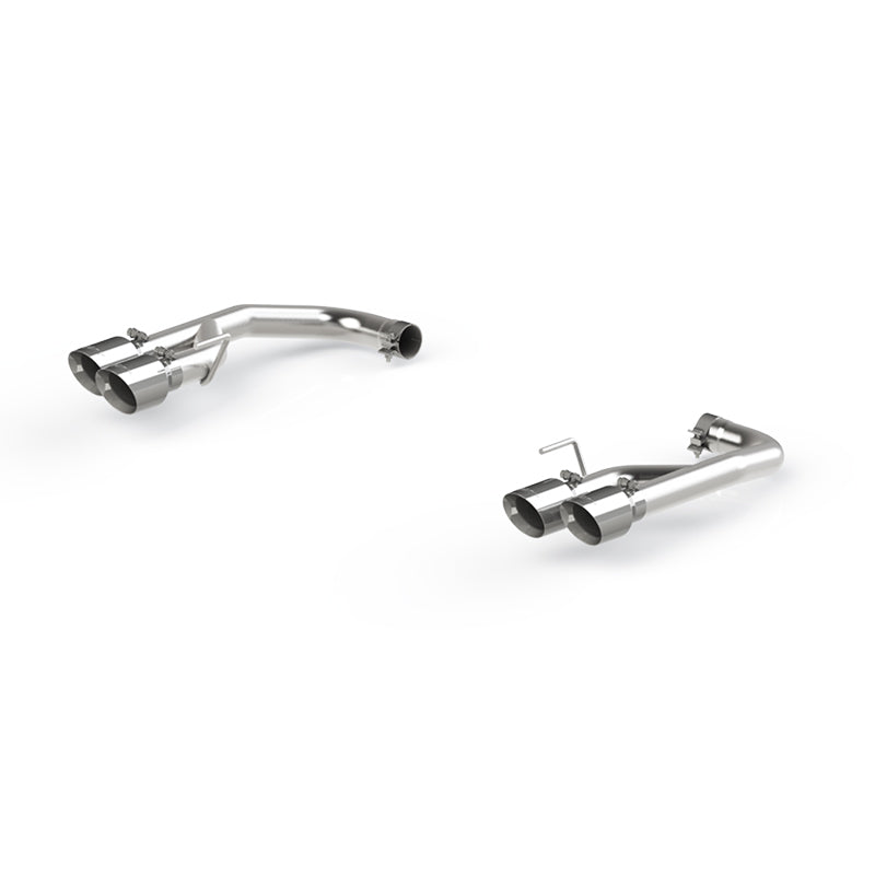 MBRP 18-20 Ford Mustang GT 2.5in T304 Non Active Dual Axle Back Exhaust System - 4in Dual Wall Tips - MBRP PS7211304