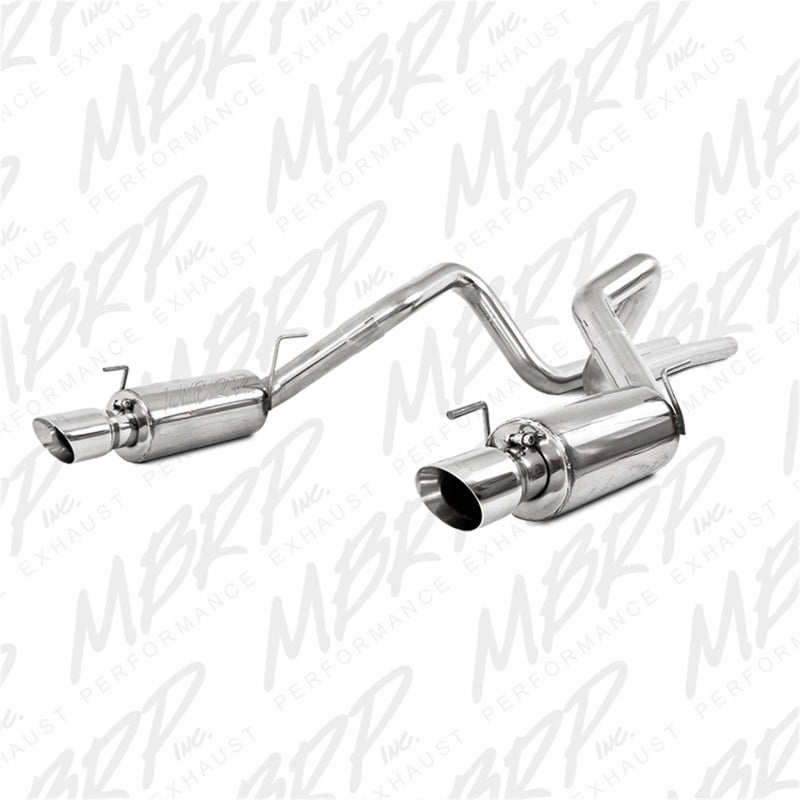 MBRP 05-09 Ford Shelby GT500 / GT Dual Split Rear Street Version 4in Tips T409 Exhaust System - MBRP PS7269409