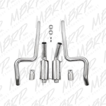 Load image into Gallery viewer, MBRP 05-09 Ford Shelby GT500 / GT Dual Split Rear Street Version 4in Tips T409 Exhaust System - MBRP PS7269409