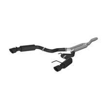 Load image into Gallery viewer, MBRP 15-19 Ford Mustang EcoBoost 2.3L Black 3in Cat Back Dual Split Rear Exit (Race Version) - MBRP PS7275BLK