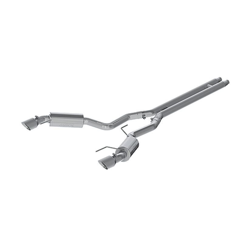 MBRP 15 Ford Mustang GT 5.0 3in Cat Back Dual Split Rear Street Version 4.5in Tips - T409 - MBRP PS7277409