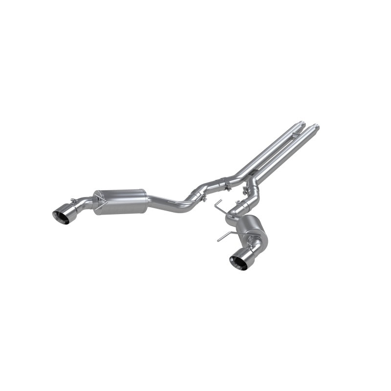 MBRP 15 Ford Mustang GT 5.0 3in Cat Back Dual Split Rear Street Version 4.5in Tips - T409 - MBRP PS7277409
